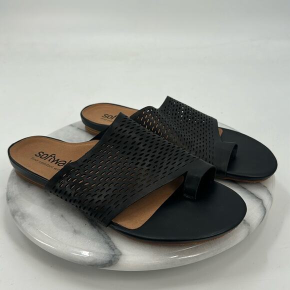 Softwalk corsica ii black leather sandals - Picture 2 of 7